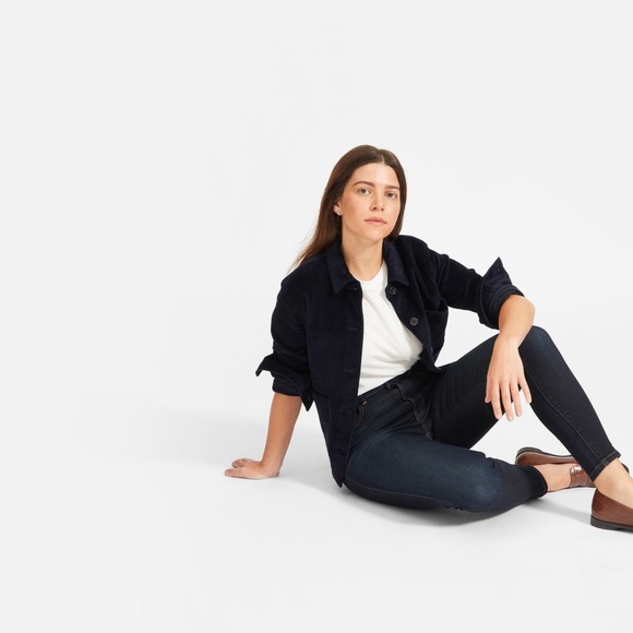 Everlane Denim - Everlane The High Rise Skinny Jean Ankle Dark Blue Wash